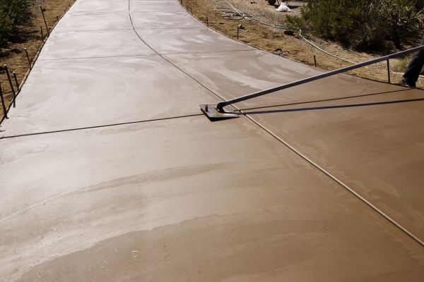 Tinted Cement Installation